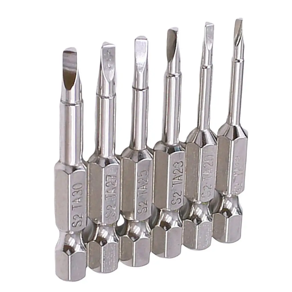 six packs Screwdriver Bits 1/4 Shank Head Pneumatic 1.8/2/2.3/2.5/2.7/3mm