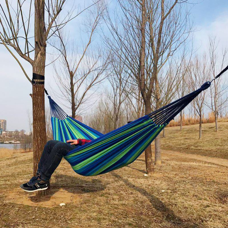 Description Picture 4 of itemOutdoor Leisure Hammock Thickened Single and Double Person Travel Anti Roll Rocking Bed Swing