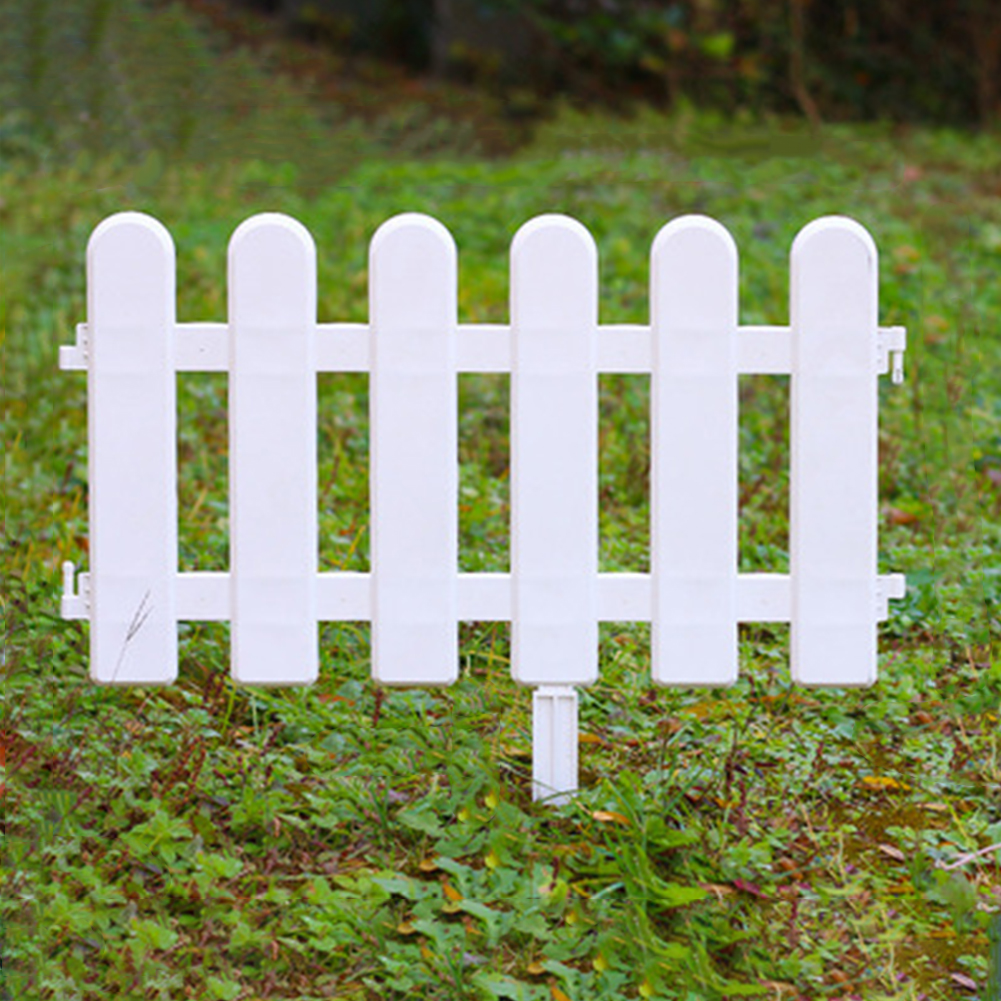 Grass Lawn White Edgings Path Panel Flowerbeds Plant Border Garden Fence Picket