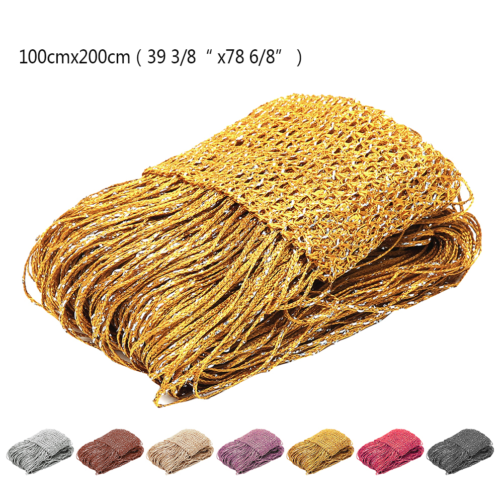 Description Picture 3 of item200x100 CM Thread Curtains Solid Stripe Classic Line Tassel Curtain Window Blind Valance Living Room Divider Door Decorative