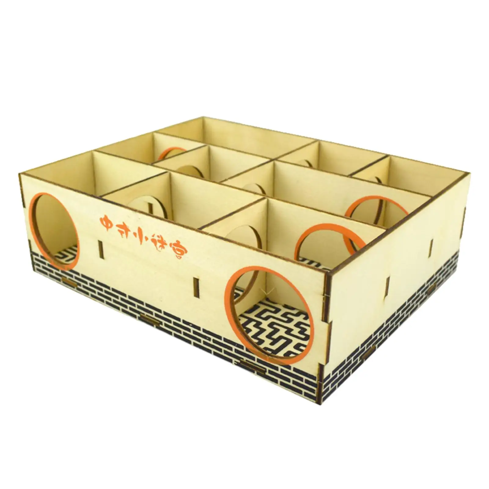 Hamster Maze House Wooden Activity Sport Labyrinth Puzzle Toy Hideout Tunnel