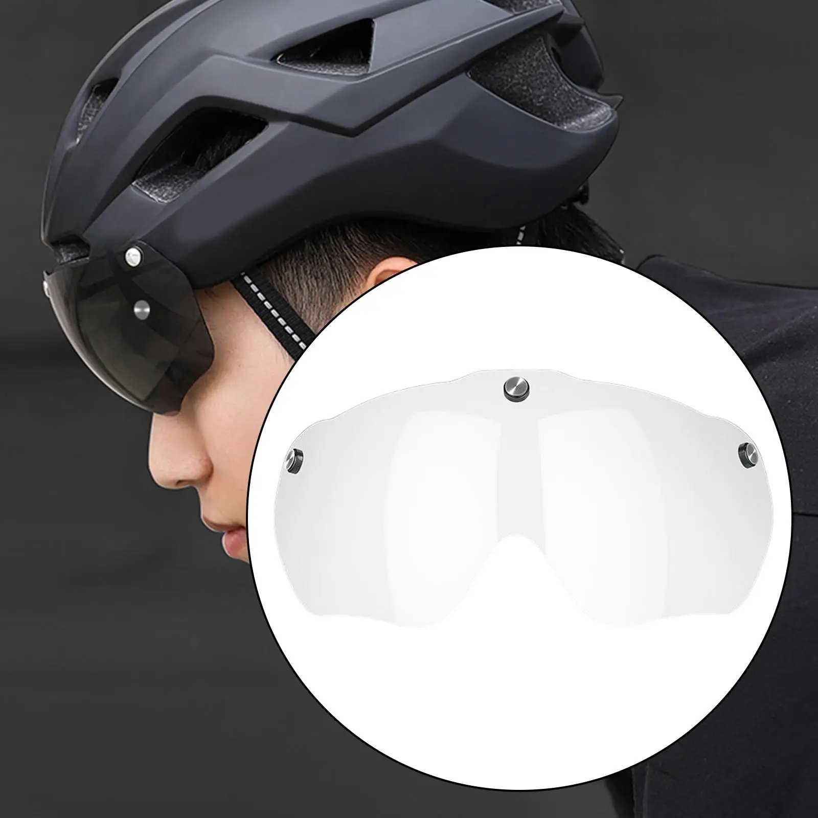 Cycling Helmet Lens Detachable Windshield  Helmet Helmet  