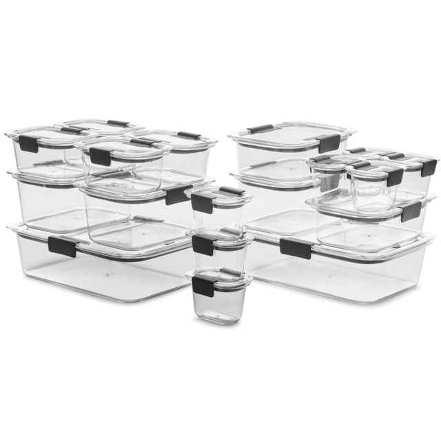 Rubbermaid Brilliance 10 Piece 2 Compartment Meal Prep Food Storage  Containers, 2.85 Cup - AliExpress