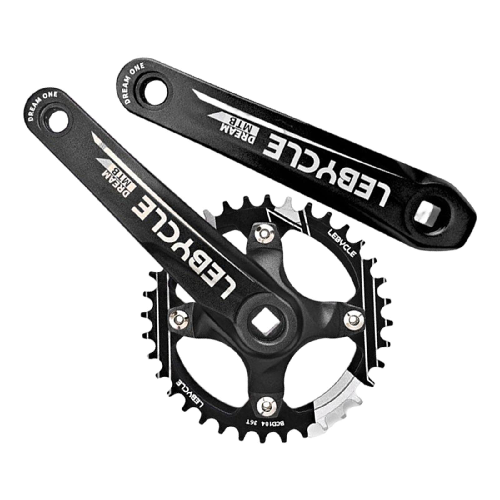 MTB BMX Mountain Bike Crankset Round Chainring and Crank CNC