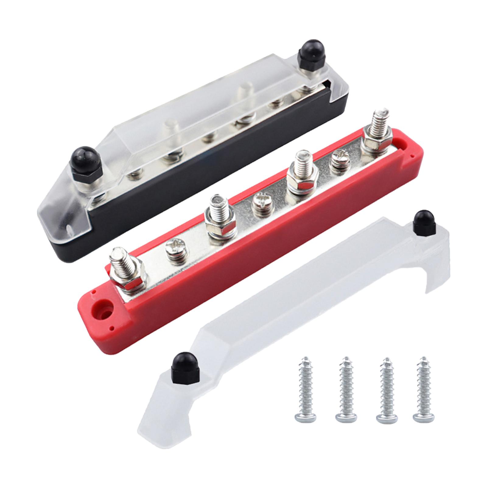 Power Distribution Block 4 Terminal Studs Bus Bar for Car Marine Truck