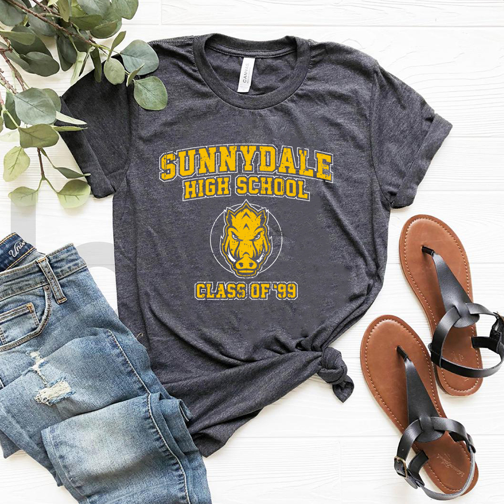Sunnydale Hohe Schule T-Shirt Buffy The Vampire Slayer T-shirt Klasse von 99 Tees Unisex Kurzarm Tshirt Coole Vampire Shirts – Detail 9