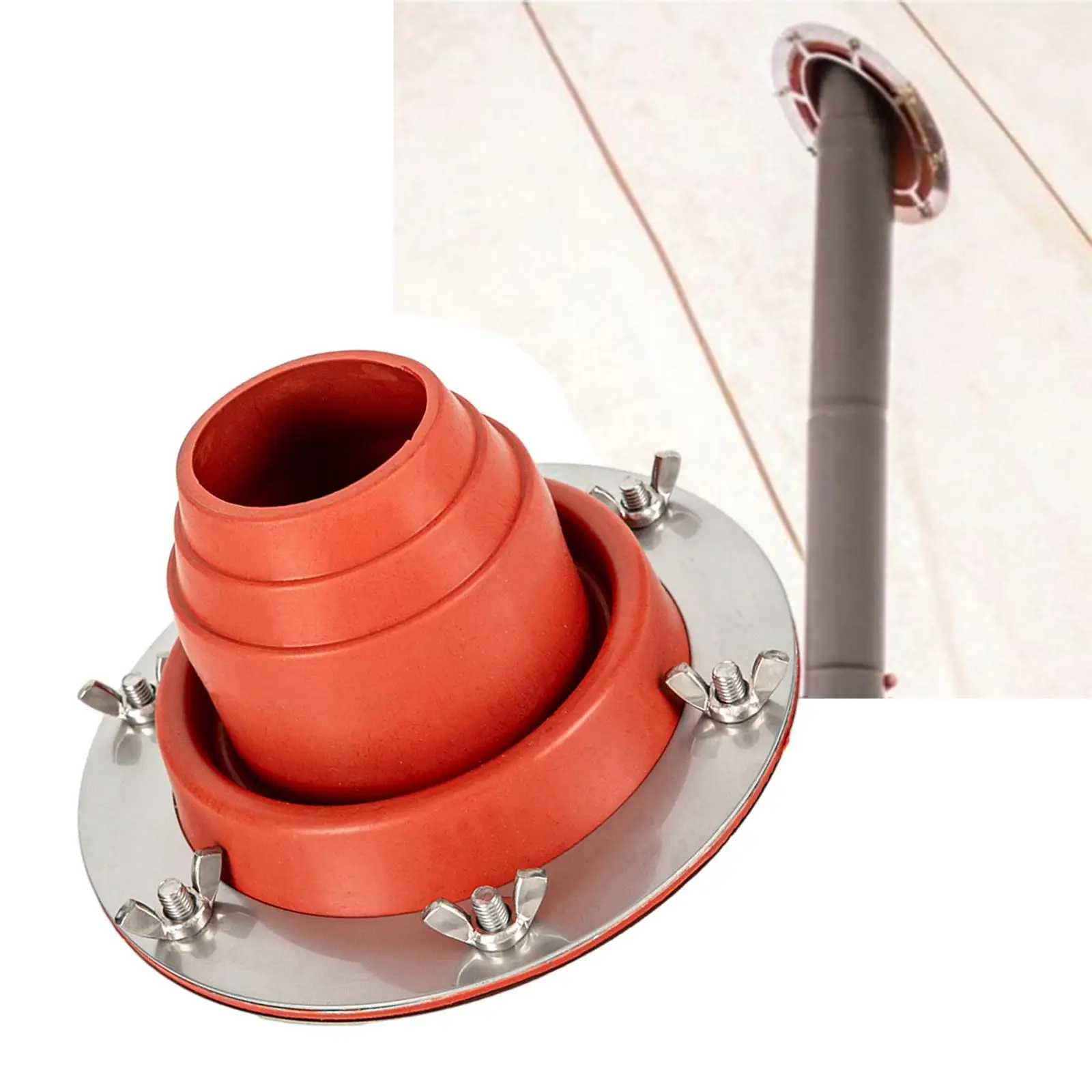 Silicone Tent Stove Jack Chimney Cover Outdoor Camping Silicone Fire Resistant Fireproof Protection Ring for Tent Backpacking