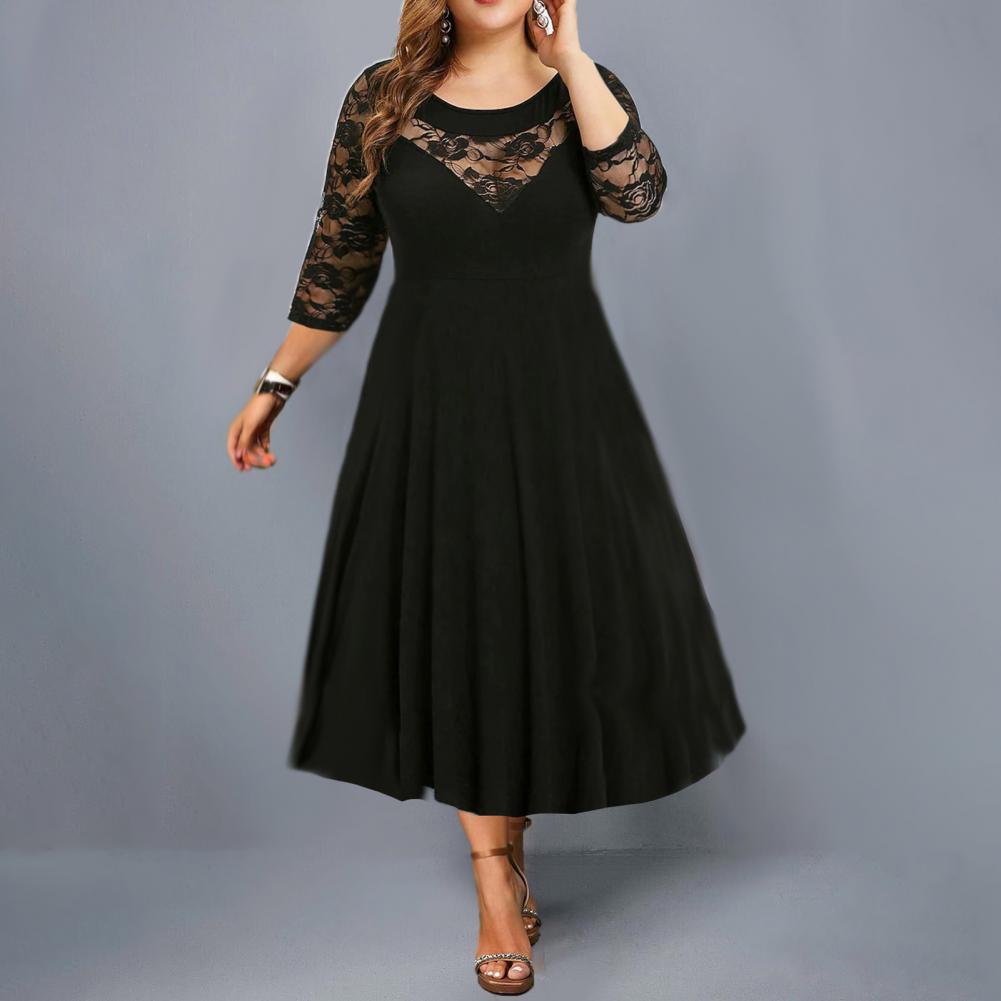 de cintura alta vestido feminino plus size