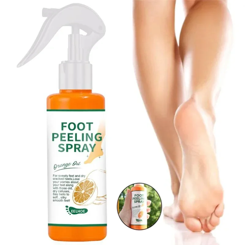 Best of Foot Peeling Spray Orange Essence Pedicure Hands Dead Skin Remove Exfoliator Mask Knee Feet Care Foot Spa Repair Health 100ml Reviews & Tips