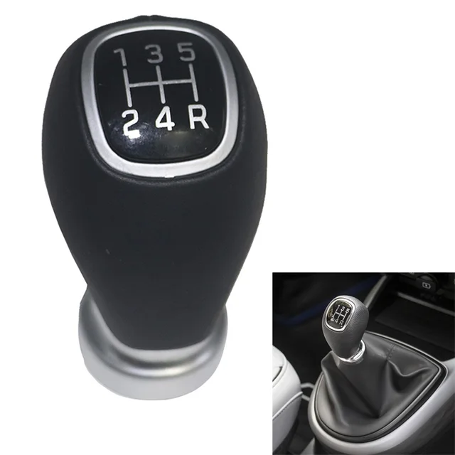 Car Gear Shift Knob Lever Change Gearbox Shifter Leather For Hyundai i10  2019-2023 Manual Gear Selector transmission handle