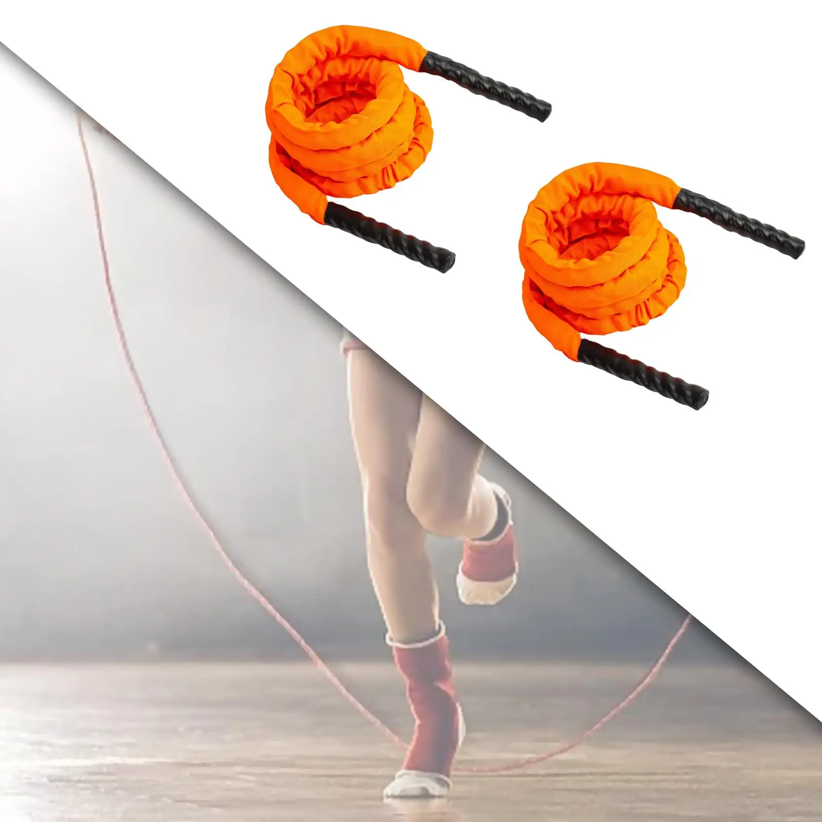 Pro Heavy Weighted Jump Rope Exercise 25mm Skipping Rope  for Boxing Adult Gym Outdoor