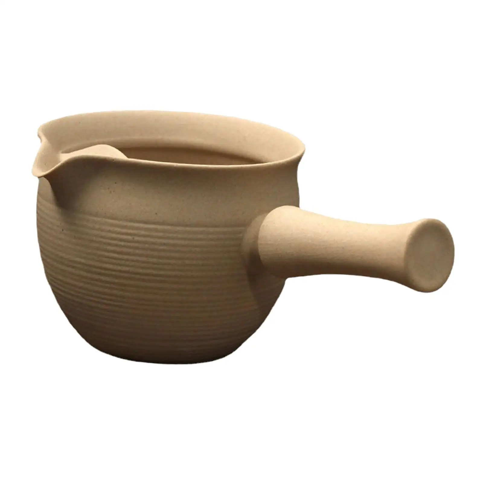 Ceramic Side Handle Teapot Fair Mug Tea Maker Side Handle Office Tea Ware with Handle Kung Fu Tea Household Teapot for Cha Hai