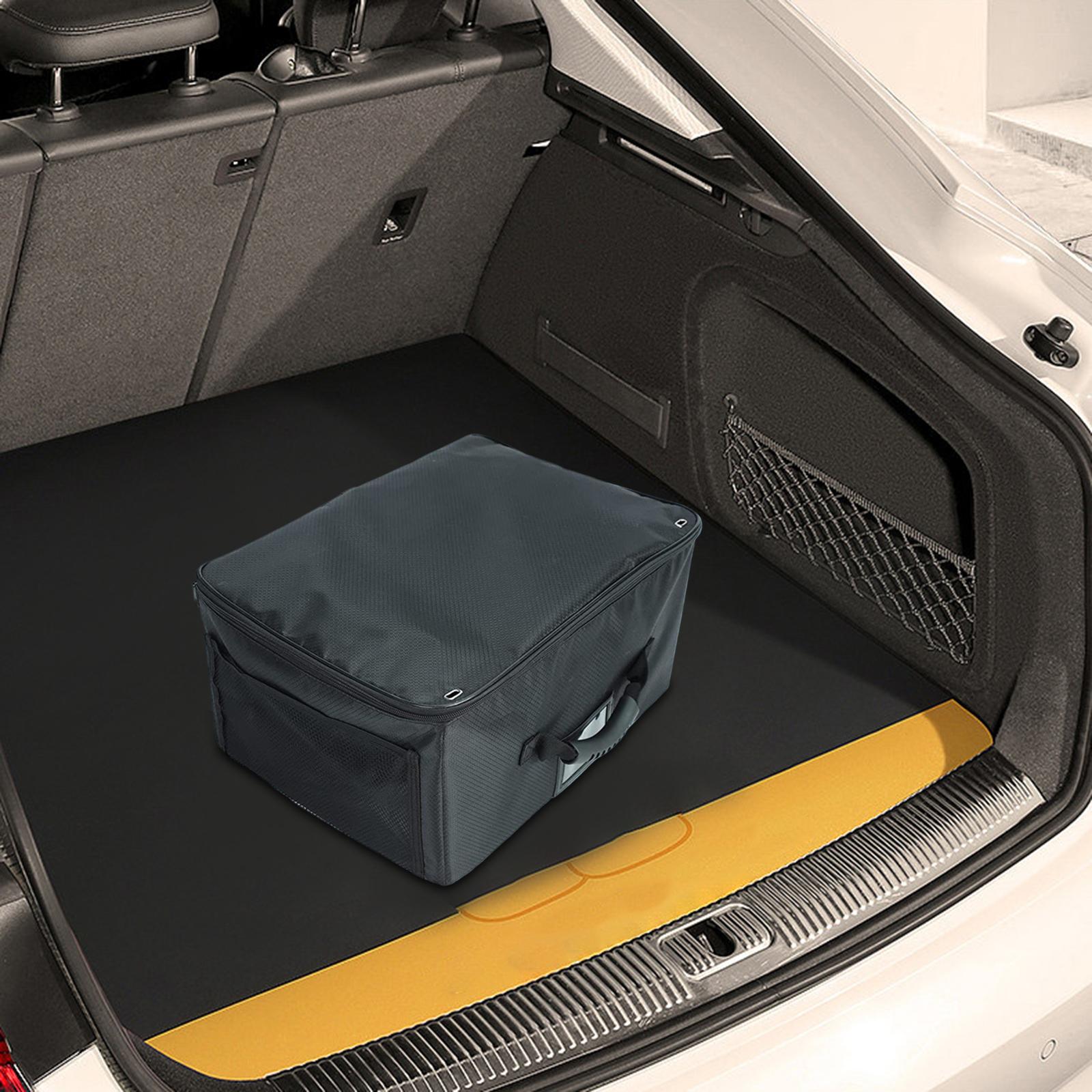 Golf Trunk Organizer with Lid Golf Supplies Wear Resistant Holder Durable Golf Storage Box for Auto SUV Clothing and Shoes