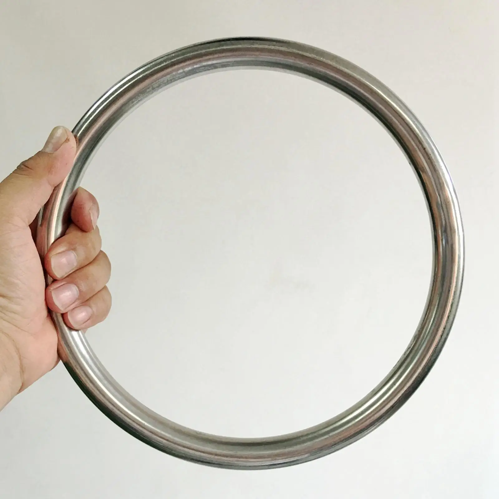 Stainless Steel Rattan Ring Durable Training Equipment Rings Sturdy Hoop