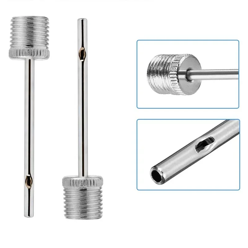 1/5/10Pcs Sport Ball Aufblasen Pumpe Nadel für Fußball Basketball Fußball Aufblasbare Luft Ventil Adapter Edelstahl pumpe Pin – Detail 1