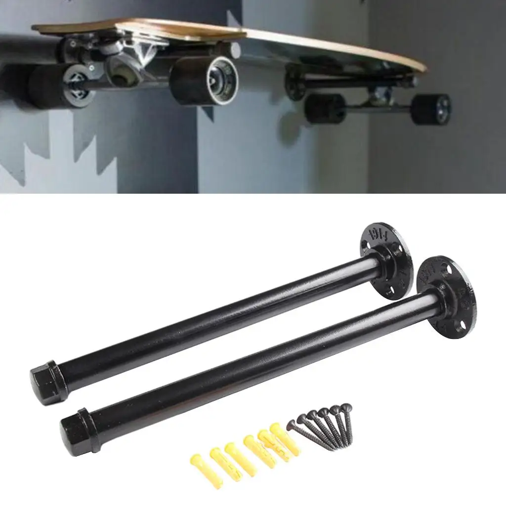 Skateboard Wall Mount Holder Rack Deck Home Display Hanger Stand Accessories for Longboard Skateboard Storage