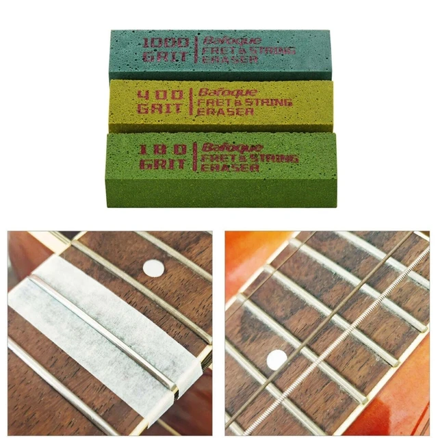 Guitar Fret Polishing Erasers Abraisive Rubber Frets Polish Tools