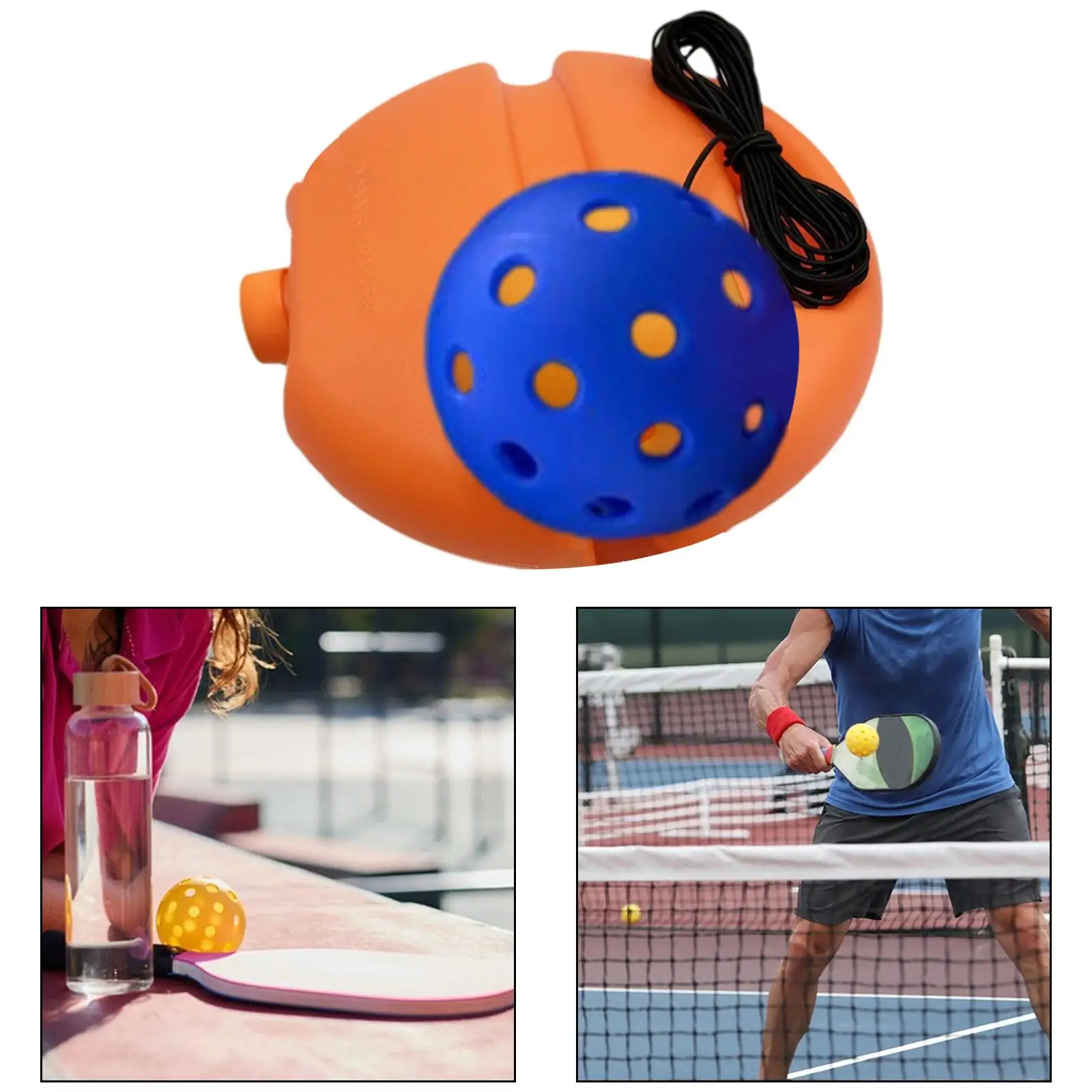 Pickleball Training with 40 Holes Pickleball Ball Professional Pickleball Trainer for Sports Exercise Outdoor Indoor Adult Kids