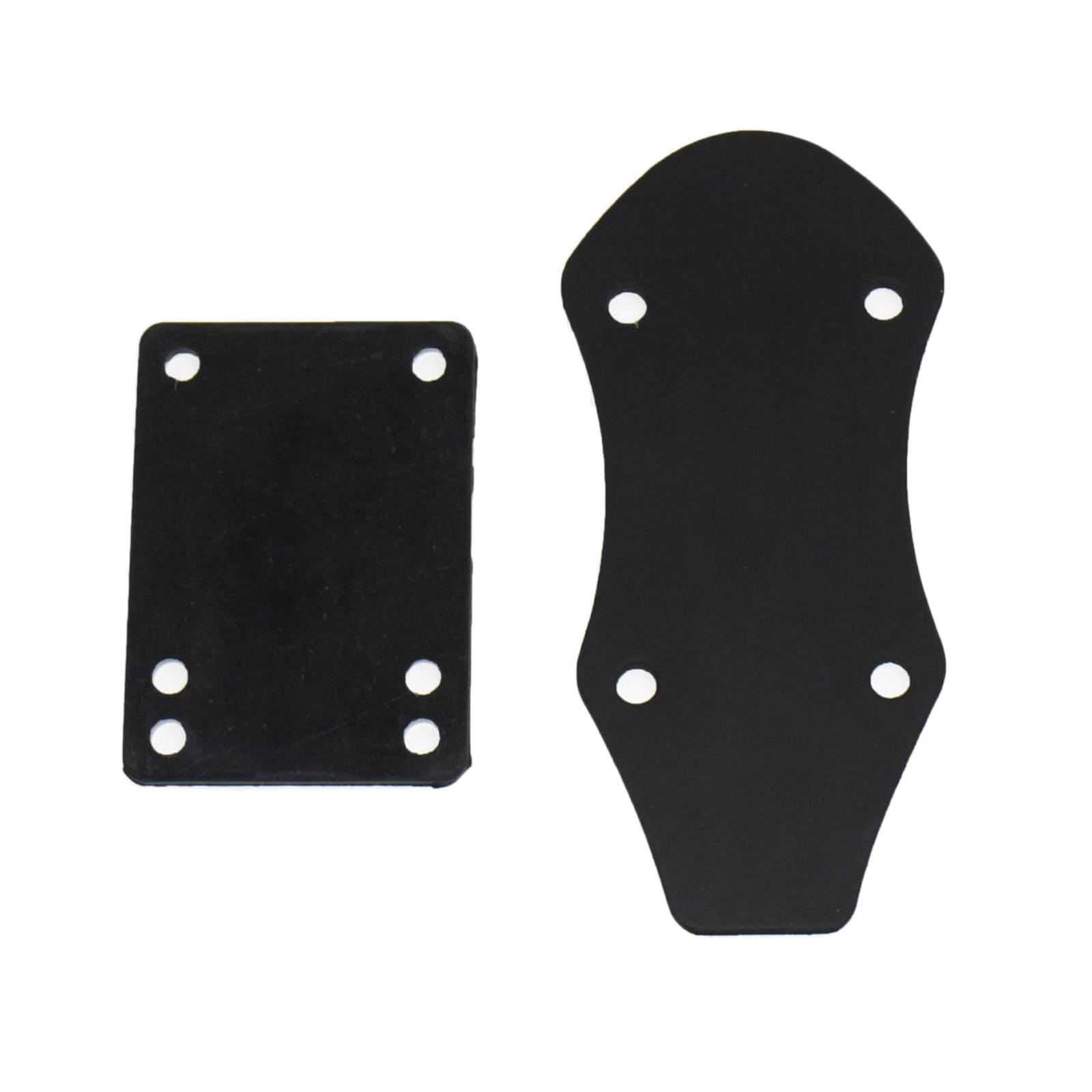 2pcs 3 mm Skateboard  Pads Soft Longboard Shock  Pads Black Shockpads for Impact Absorption