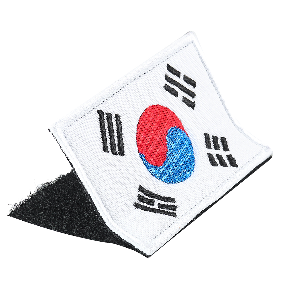1 Stück Korea-Flagge Magische Aufnäher Tai Chi Figur Emblem Armbinde Kleidungsdekoration Zubehör DIY Bekleidung Nähzubehör – Detail 2