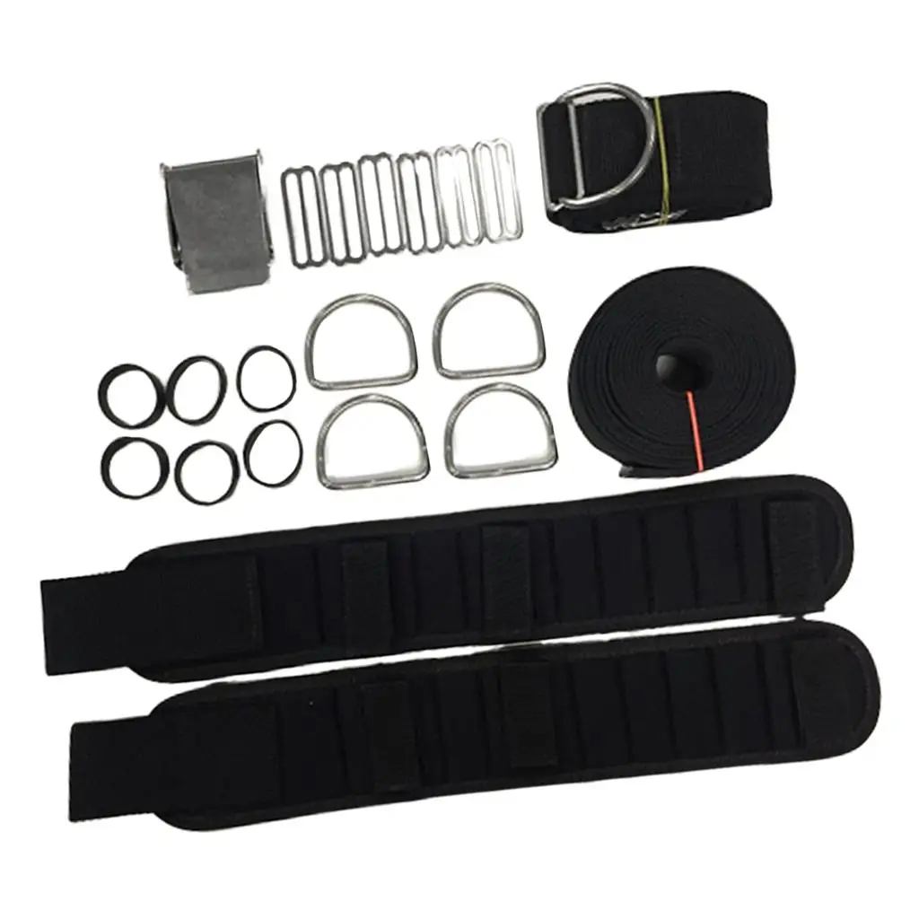 Professional  Harness System Set with Weight Belt, Weight , D, Buckle Hardware Accessories