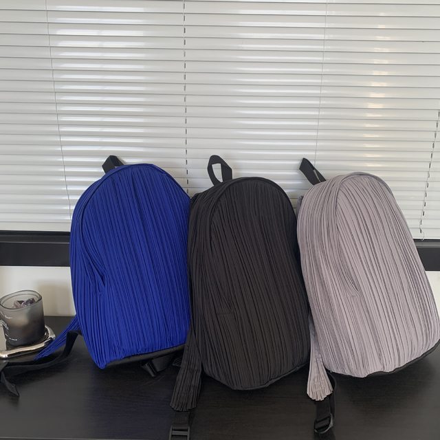 Miyake Pleats Bags Women Backpack 2025 Men Office Official Back 