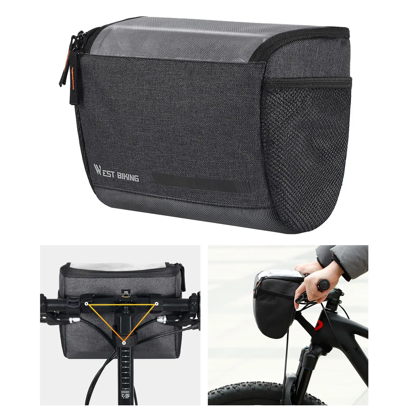 Bicycle Bag Insulated Trunk Cooler Pack Cycling Bicycle Rear Rack Storage Luggage Pouch MTB Bike Pannier Shoulder Bag