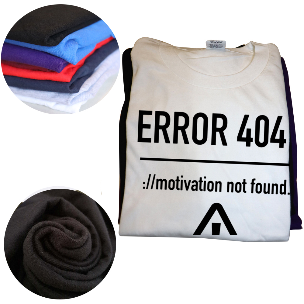 Männer T Shirts Lustige Buchstaben Design Fehler 404 Motivation Nicht Gefunden Baumwolle Sommer Oansatz Kurzarm Top Tees T-shirt EU Größe – Detail 4