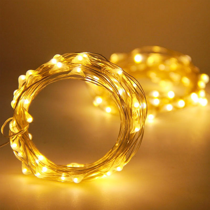 String Lights 1-20M Waterproof Wire Garland Fairy Lights Birthday Wedding Valentine Christmas Decor Holiday Outdoor Garden Party