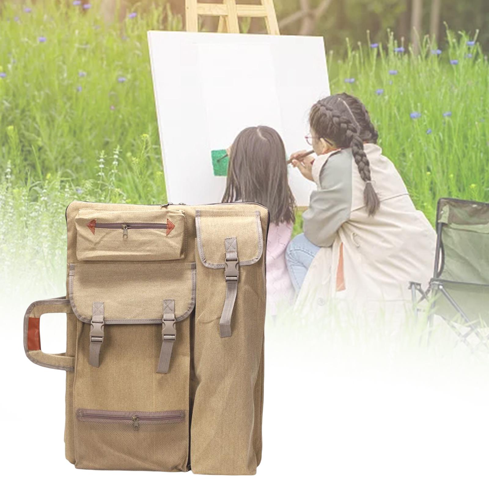 Artist Carrying Bag Organizer Art Supplies Pencils Art Portfolio Case Backpack for Project Poster Board Travel Paint Brushes