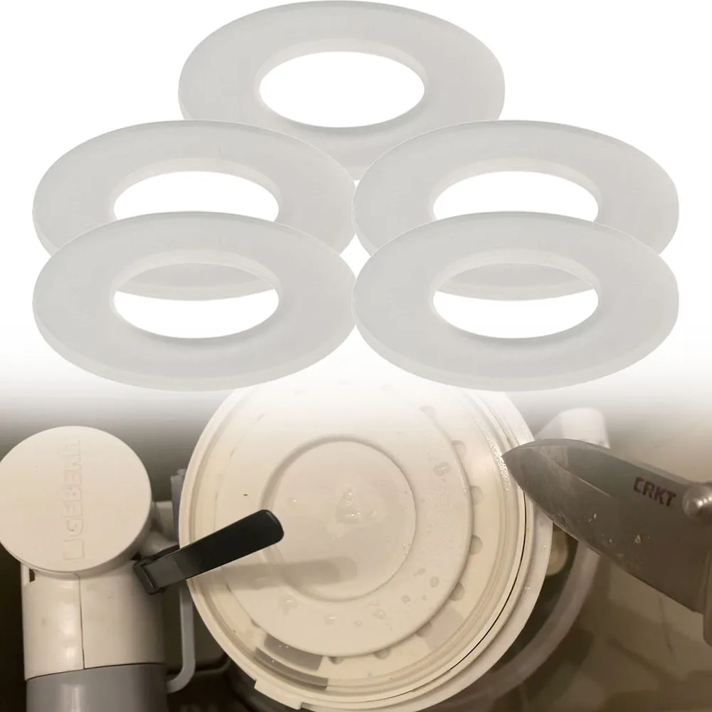 5pcs/set Drain Valve Water Stop Seal For Geberit Silicon Rubber Flush Valve Seal Washer Diaphragm 816.418.00.1 Toilet Tank Part