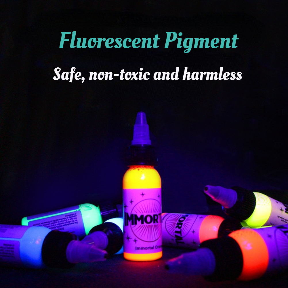 Best of 8Colors Fluorescent Tattoo Pigment Purple Light Professional Semi-Permanent Microblading Easy Coloring Body Makeup Inks 15ML Reviews & Tips