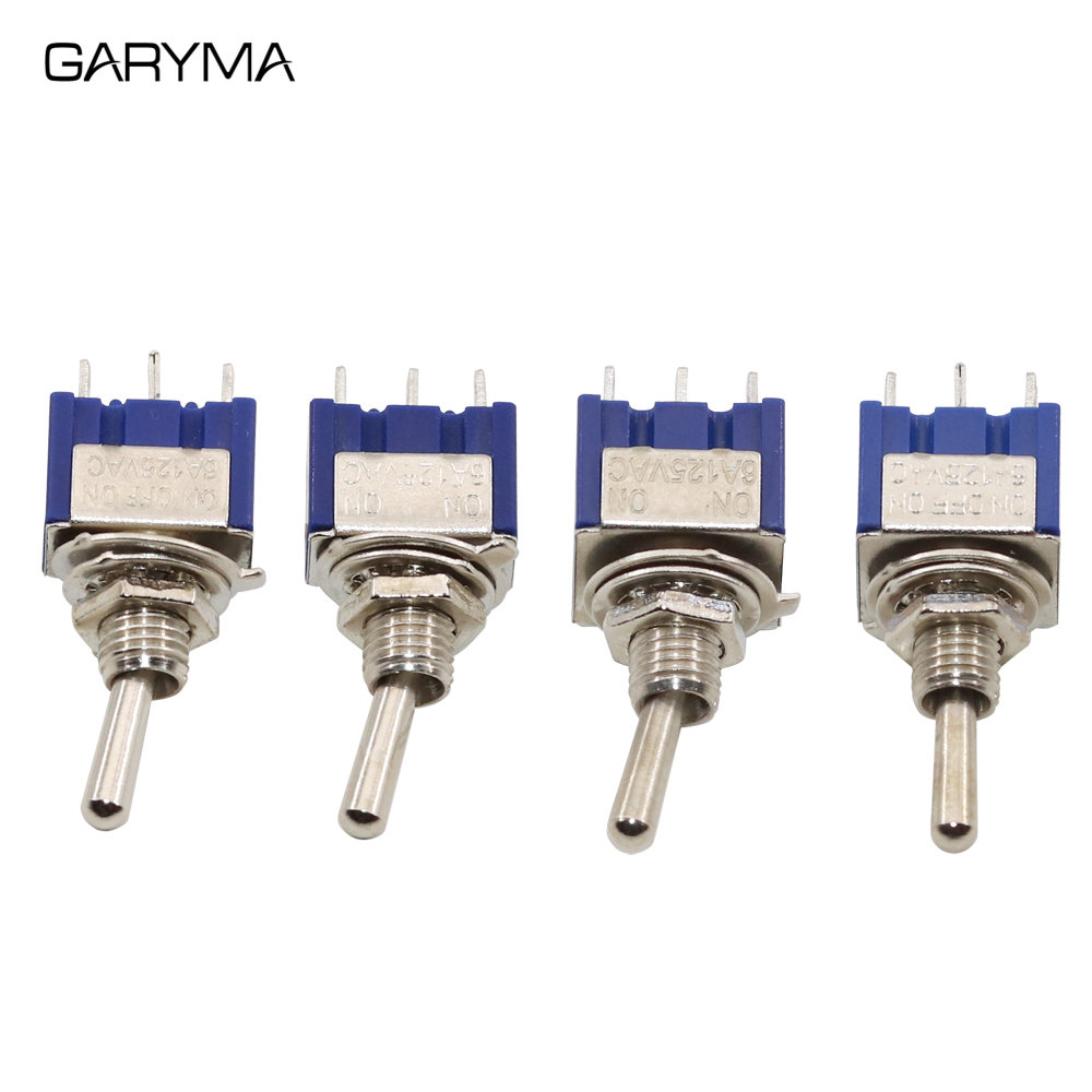 5Pcs Kippschalter AUF-OFF/AUF-WEG-AUF 3/6 Pin 2/3 Position Rast MTS-102 103 202 203 3A250V/6A125V Power-Taste Schalter Auto – Detail 3