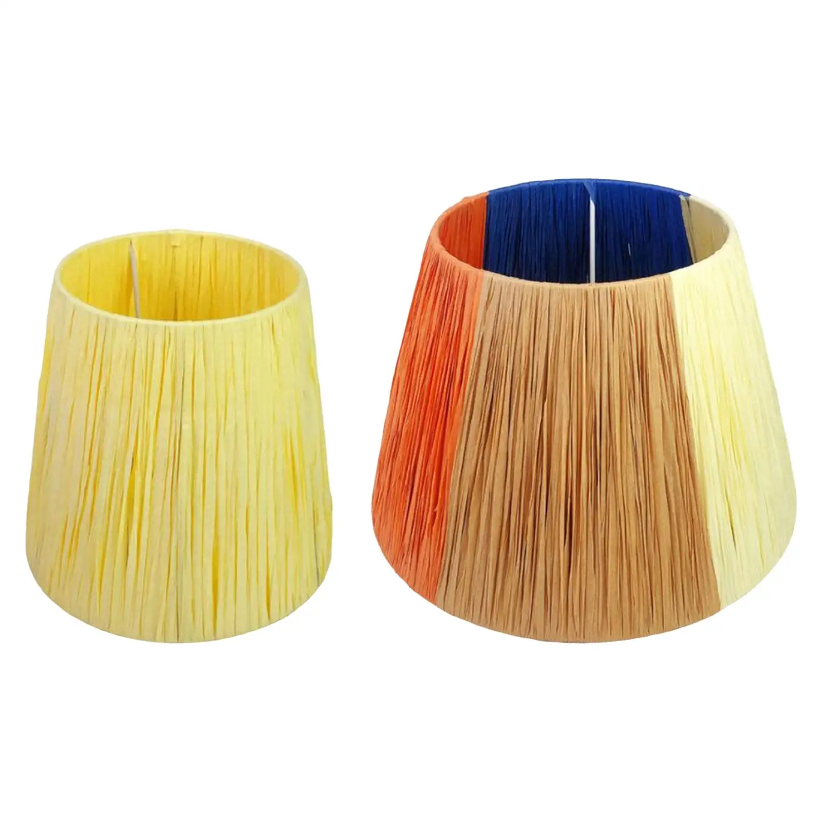 Table Lamp Shade Easy to Install Nordic Practical Light Fixture Shade Raffia Lampshade for Table Home Dorm Kitchen Dining Room