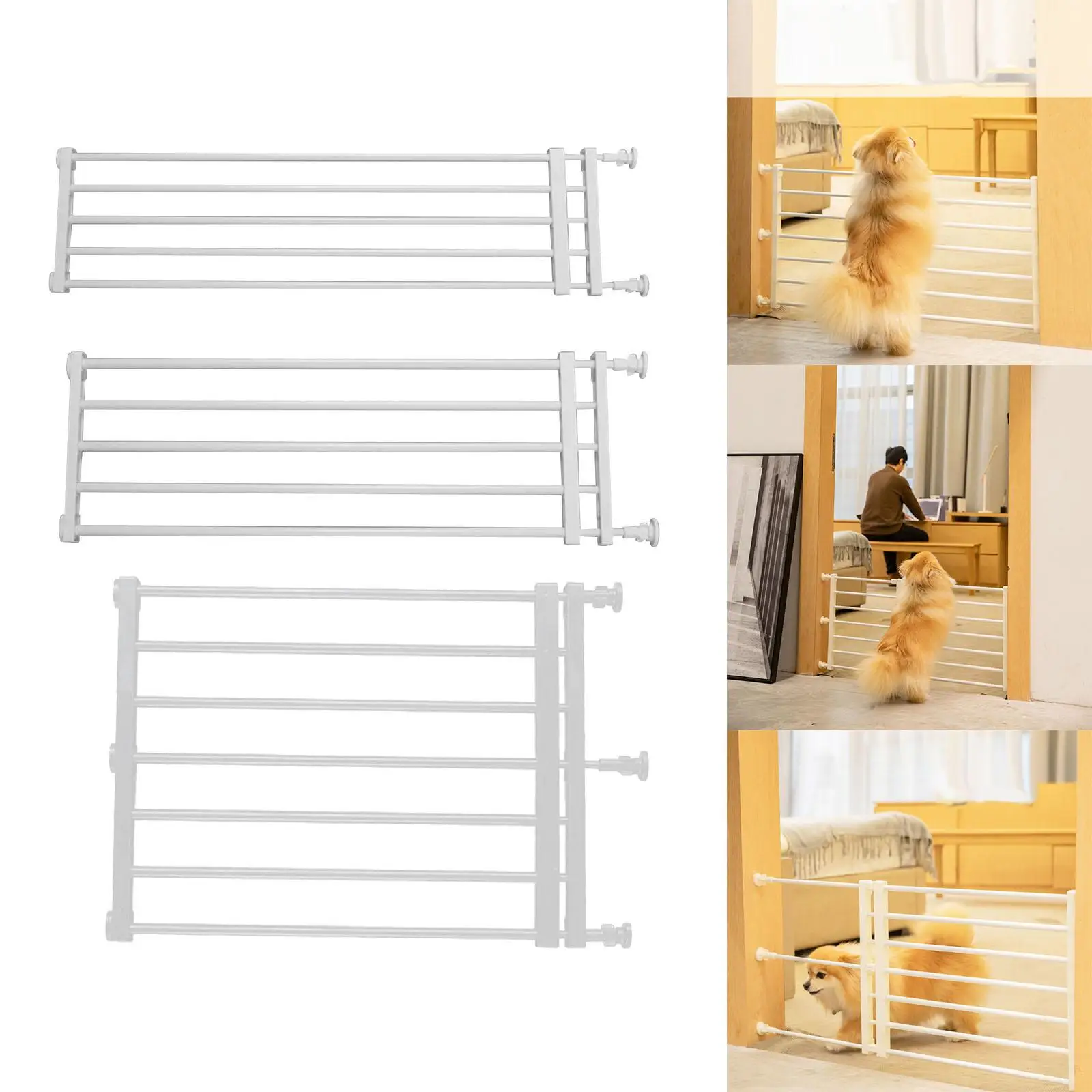 Portable Retractable Pet Dog Gate Screen Door Child Fence Baby Barrier Protection for Cat Small Medium Patio Indoor