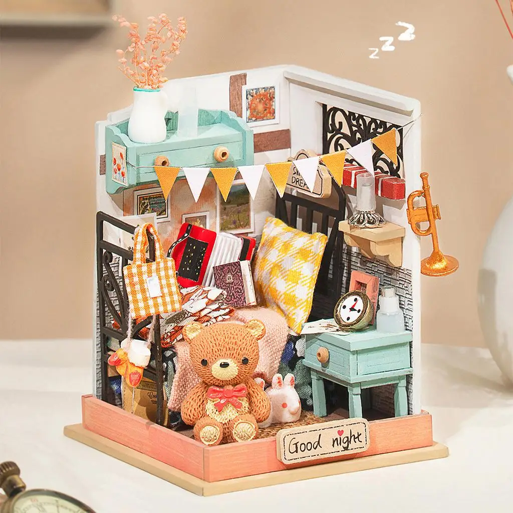 Creative Doll House with Furniture s Cottage Building Gift