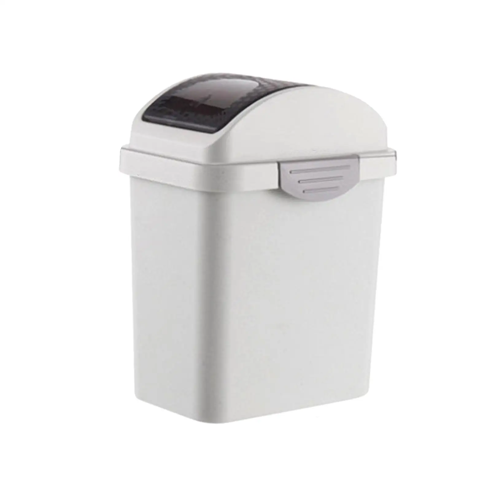 Luxury Garbage Can with Shaker Cover Simple Garbage Bucket for Office Desk