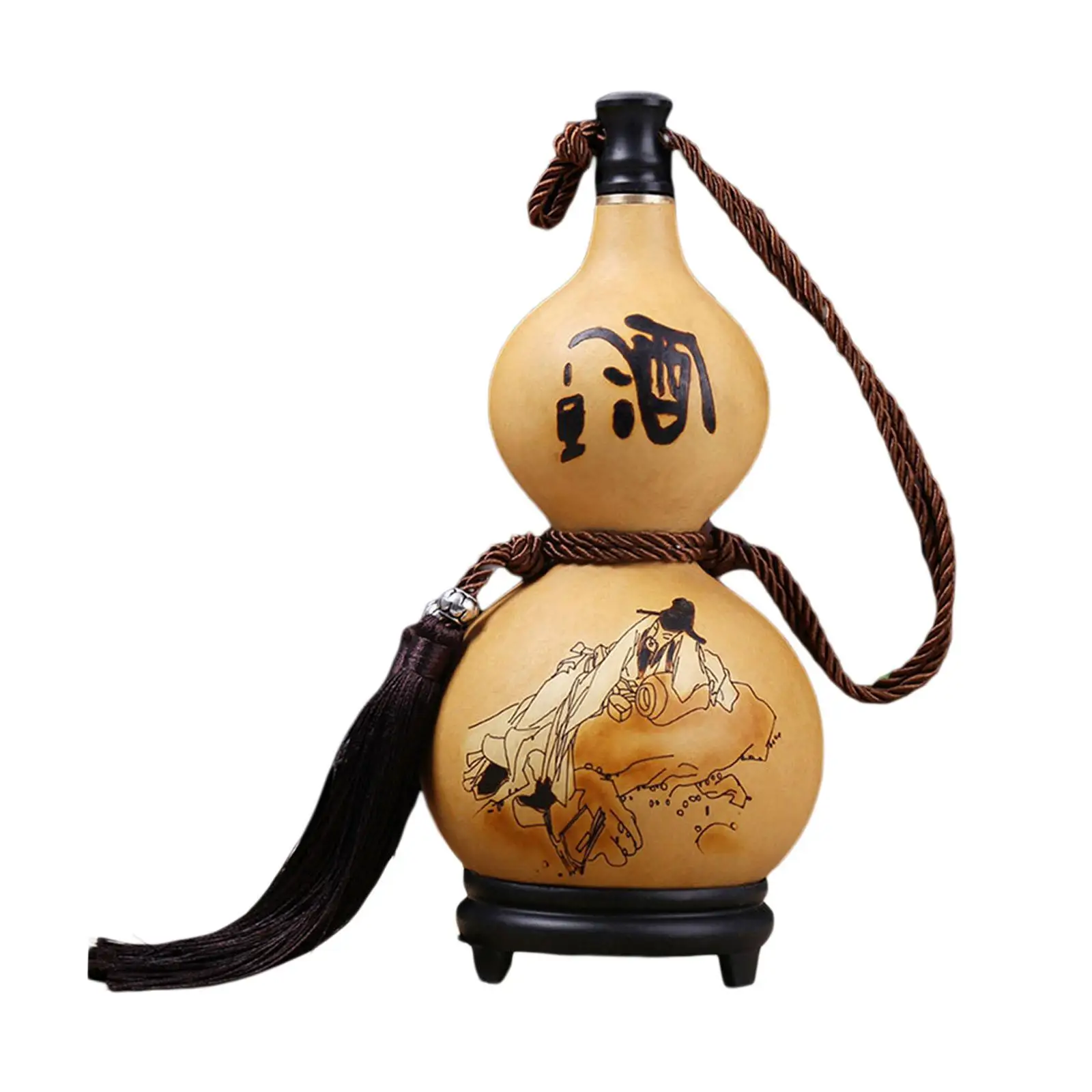Natural Gourd flasks with Rope Gourd Flagon for Outdoor Accessories Christmas Housewarming