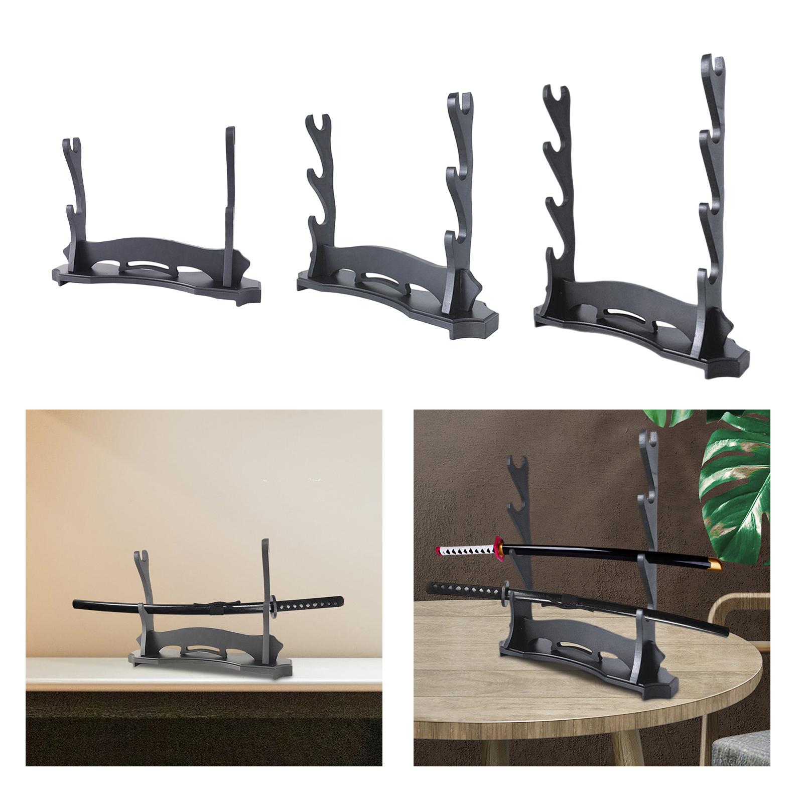 Japanese Samurai Sword Stand Display Knife Stand Bracket Katana Horizontal Home Decoration Support Rack Holder