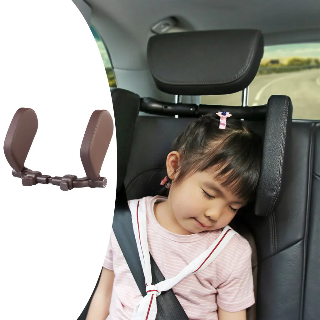 Car Seat Headrest U Shape Both Sides Rear Fit for Rest Trips Kids Adults