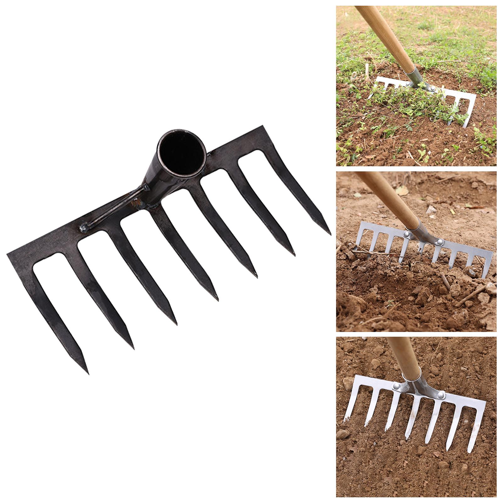 Weed Puller Tool Manganese Steel Process Portable Weed Puller Durable Lawn Leveling Rake Garden Swoe Hoe for Agriculture Farming