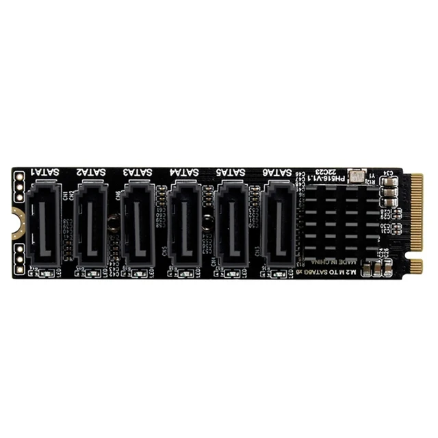M2 M-EKY PCIE 3.0 to 6G 6-port Expansion Nas-Synology Hard Drive