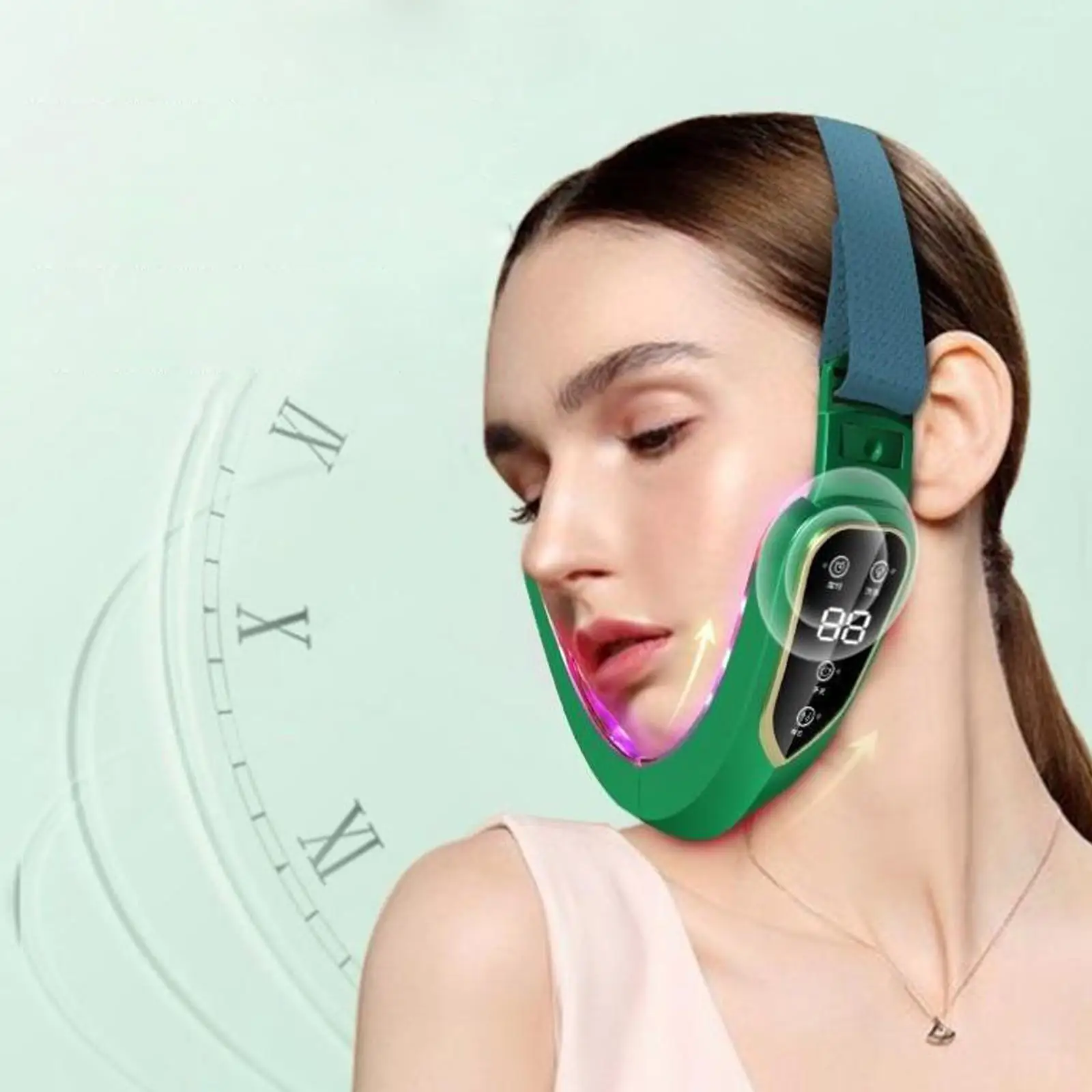 V Face Machine Electric Face Slimming Strap for Skin Toning Devices Face Lifting Firming Belt Double Chin Reducer Skin Care