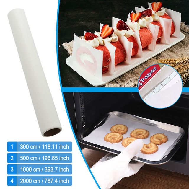 Unbleached Parchment Roll Baking Paper Non-Stick Parchment Paper For Roll  for Baking, Cooking, Grilling, Air Fryer and Steamin - AliExpress