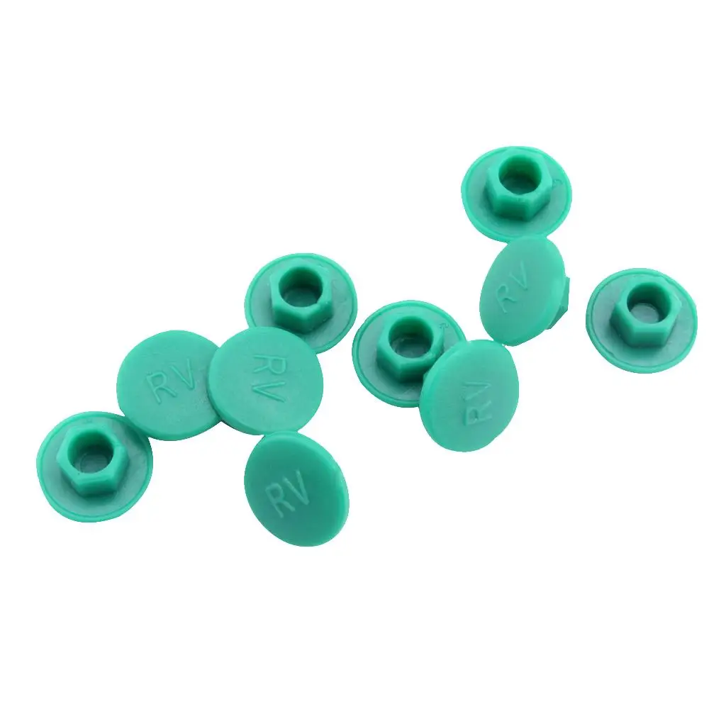 10 Pieces Bike Bicycle Headset Hex Socket Allen Bolt Screw  cover and cap M6, 10mm Diameter, 4 Colors for Choose
