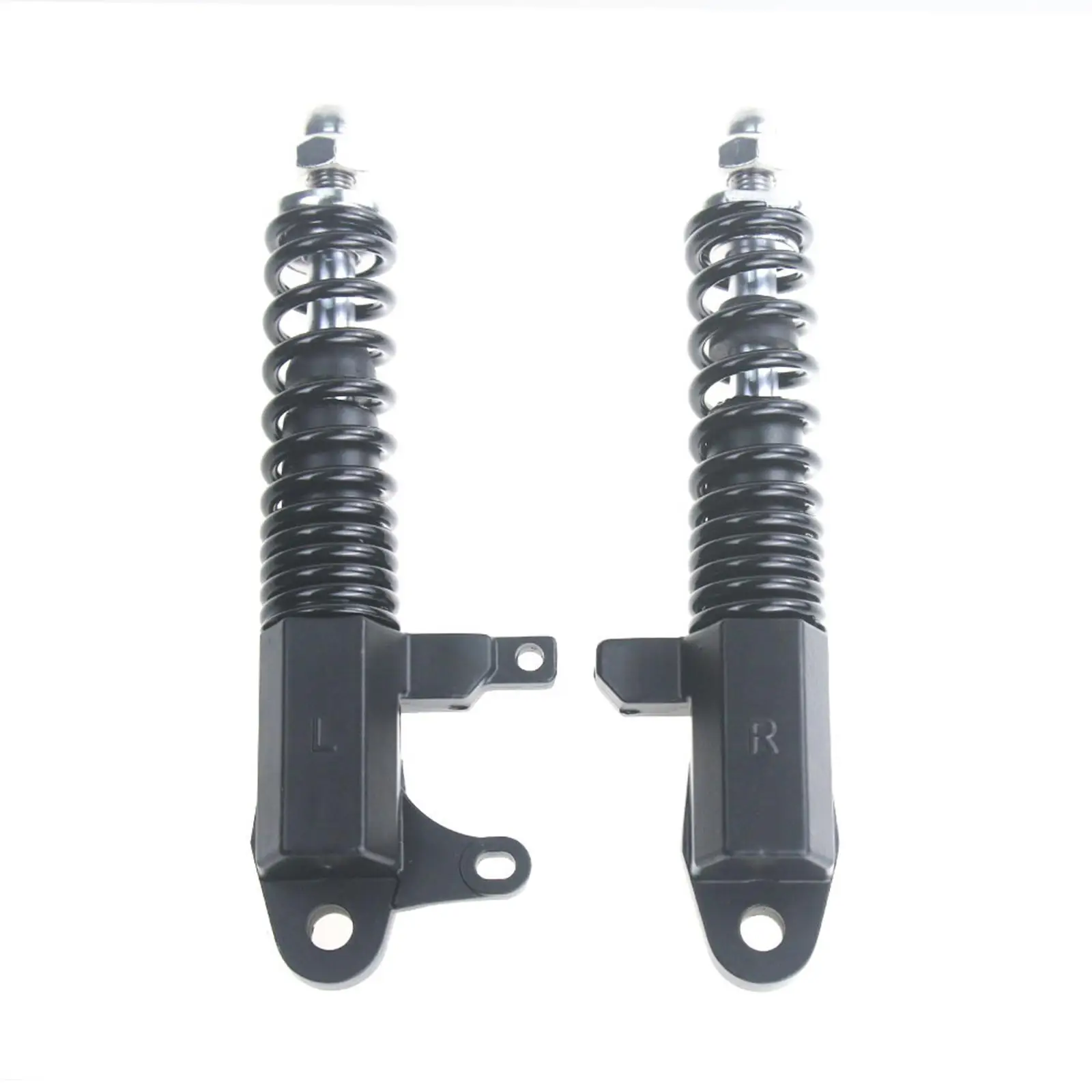 2 Pieces Front Fork Hydraulic Shock Absorber Reduce Noise 10inch Durable Cycling Parts Durable Black for Kugoo M12 M4 Pro