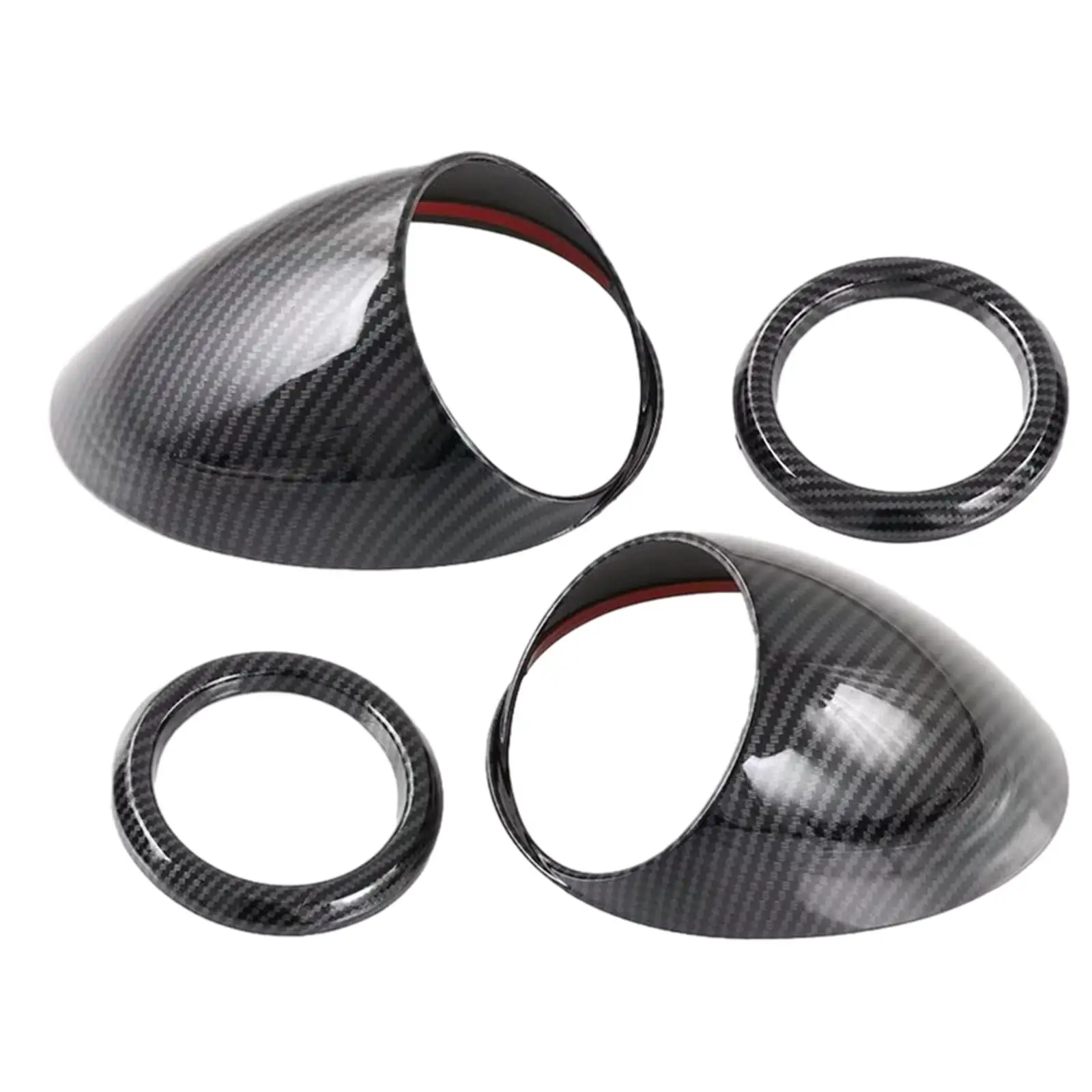 4Pcs Air Vent Outlet Panel Cover Decoration Easy Clean Carbon Fiber Style Car Auto Interior for Byd ea1 Stable Performance
