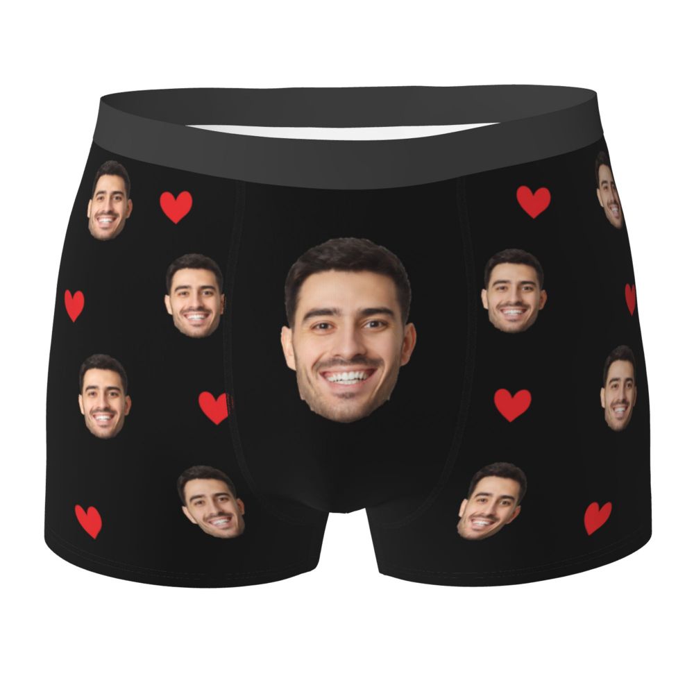 Title 1, Regalo da uomo Boxer con viso personalizzato Re...