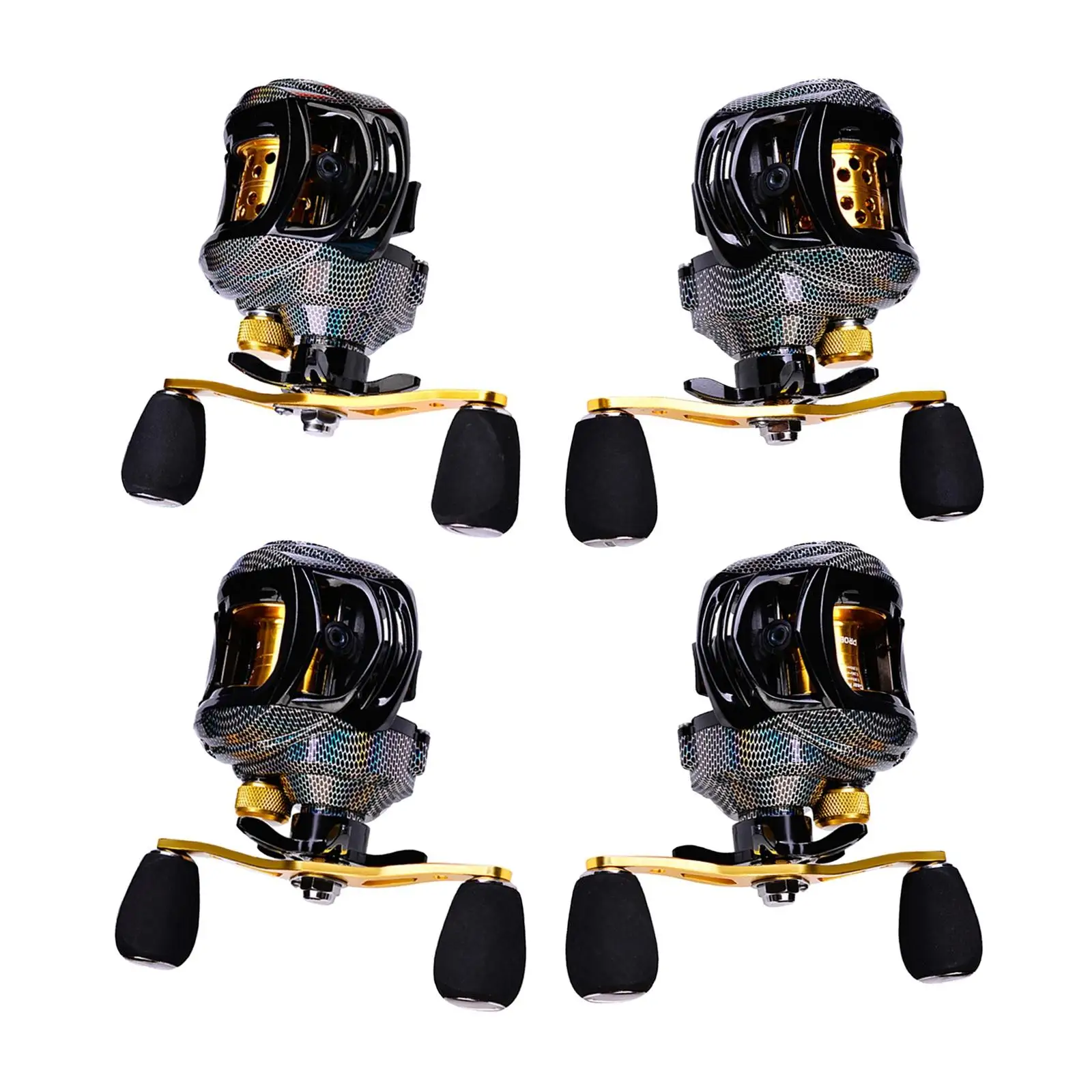 Baitcasting Fishing Reel 18+1 Bearings 7.2:1 Gear Ratio, Lightweight Aluminum Alloy Metal Handle Mechanical Button Star Drag