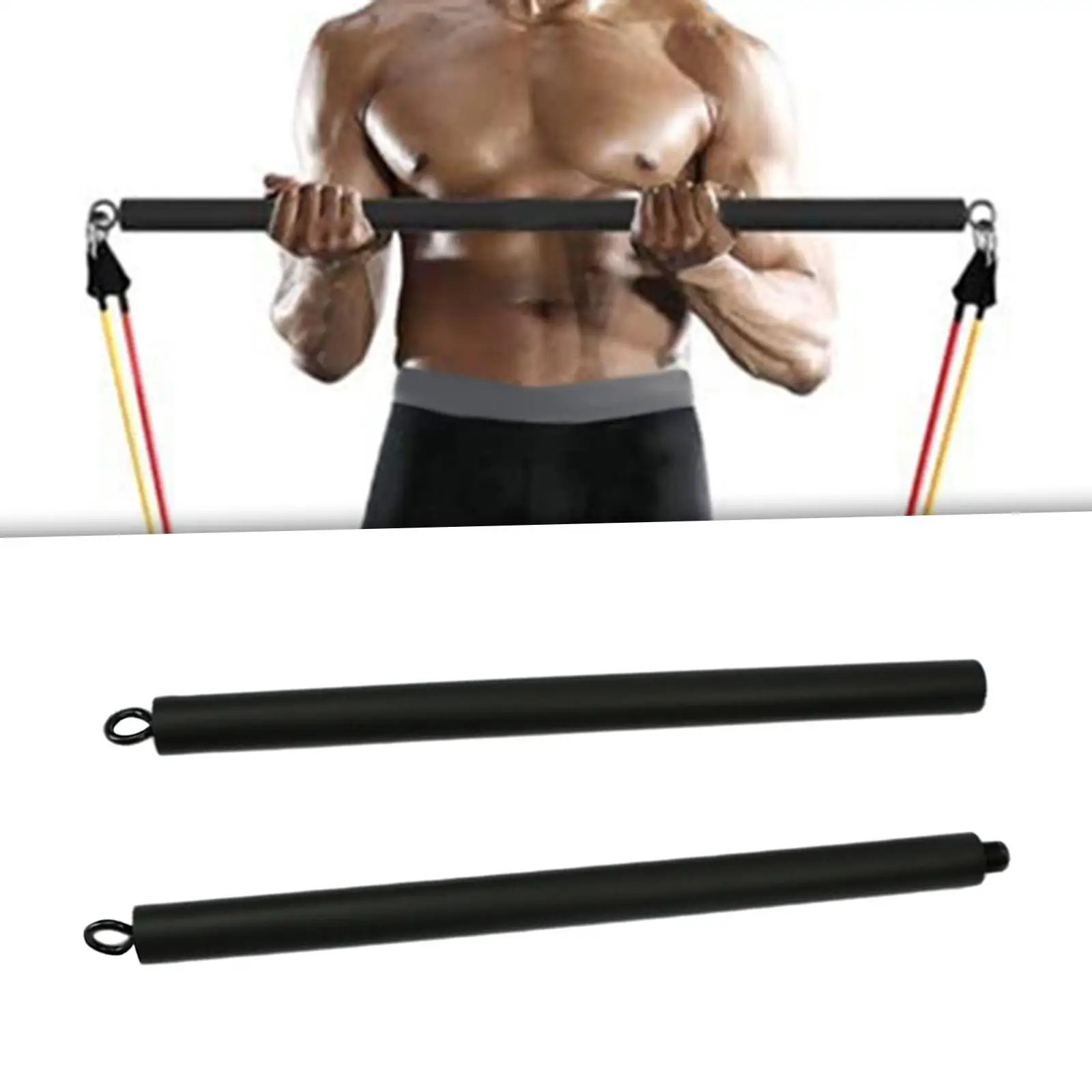 Pilates Bar fitness Equipment Straight Puller Bar Durability for Gym